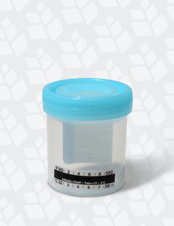 Urine Collection Cup W Lid Temp Strip Risk Products